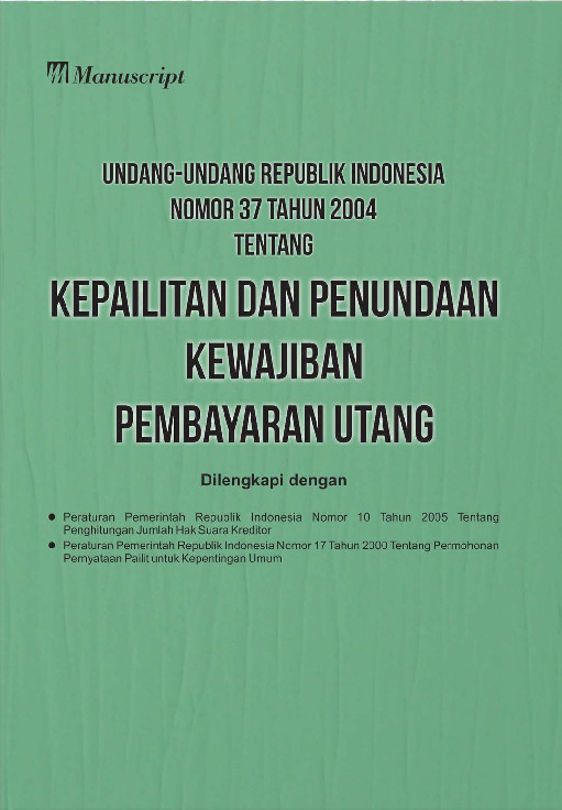 Sampul buku Undang-undang Republ...